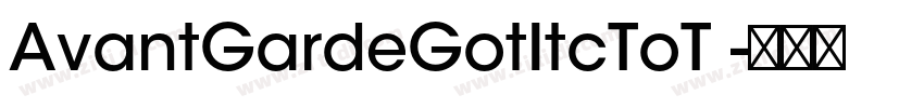 AvantGardeGotItcToT 字体转换